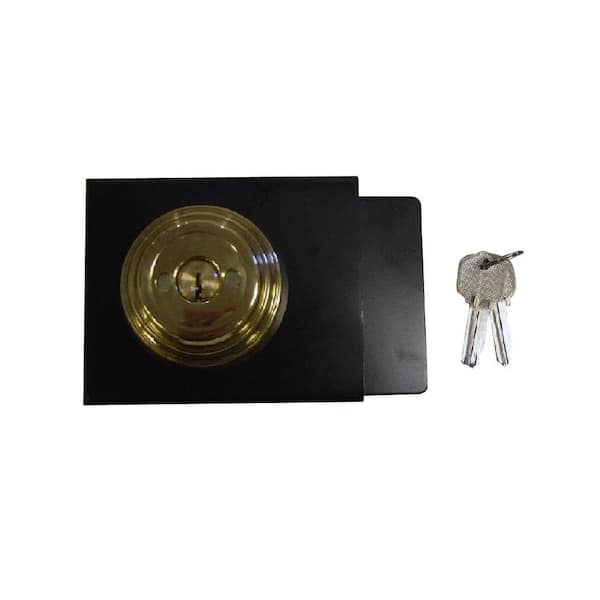Unbranded Antique Brass Double Deadbolt Lock Metal Box