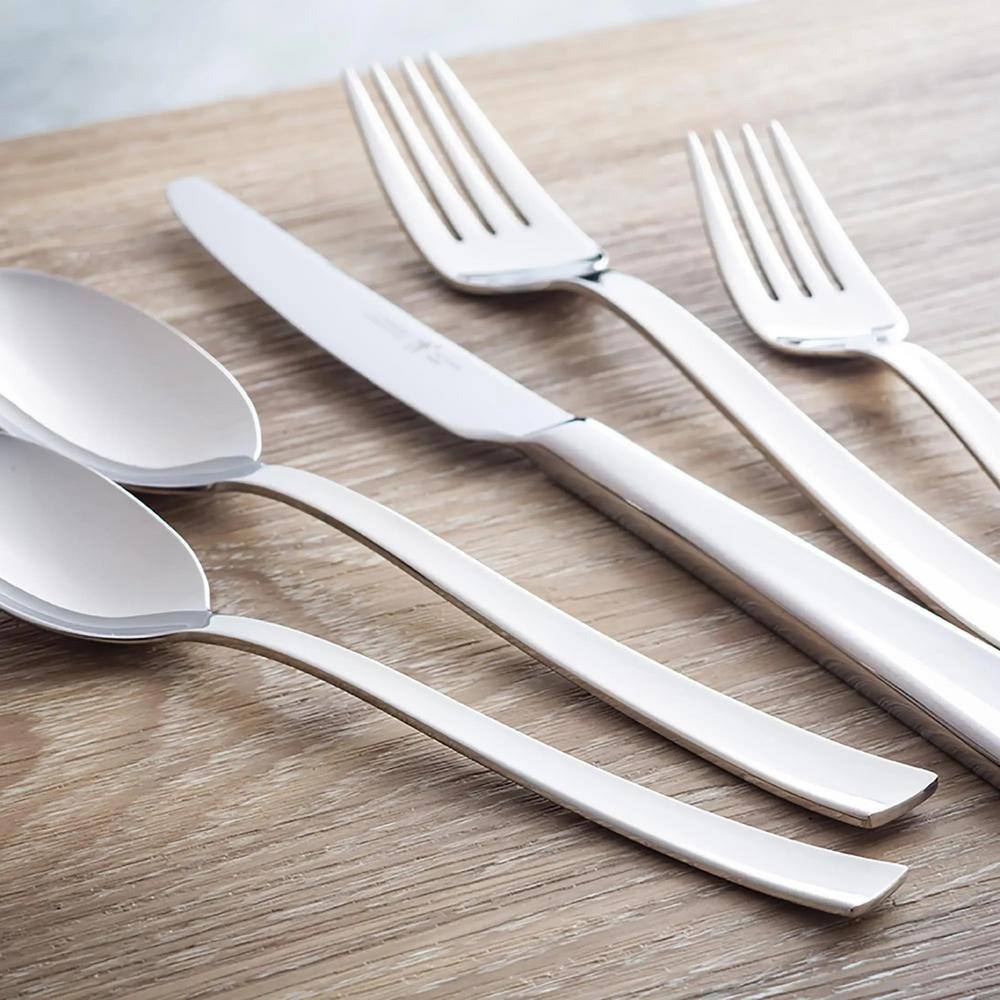 Andria Polished Stainless Steel 20-Piece Flatware Set