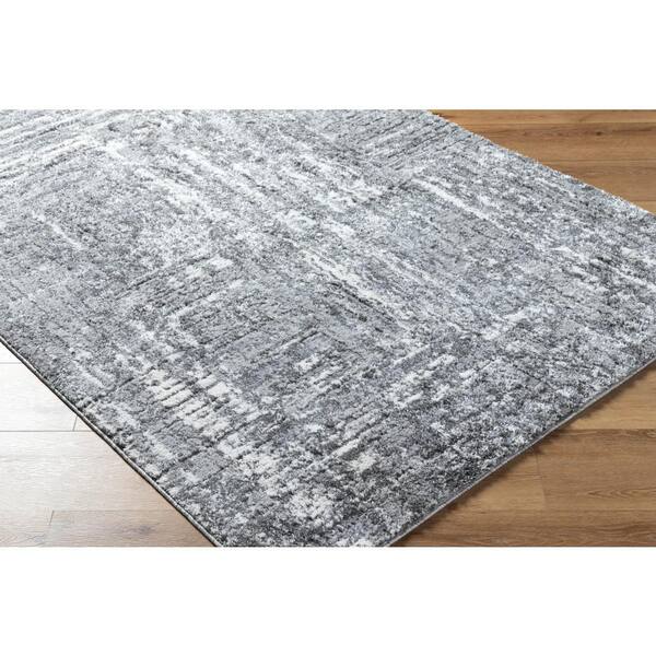Andorra Plus Charcoal/Sage Abstract 5 ft. x 7 ft. Indoor Area Rug