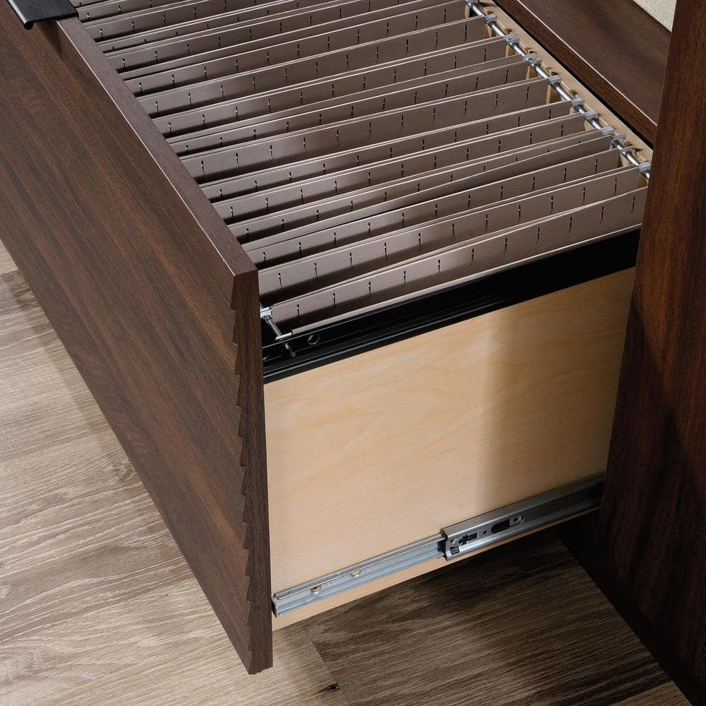 Englewood Spiced Mahogany Lateral File Credenza with Adjustable Shelf