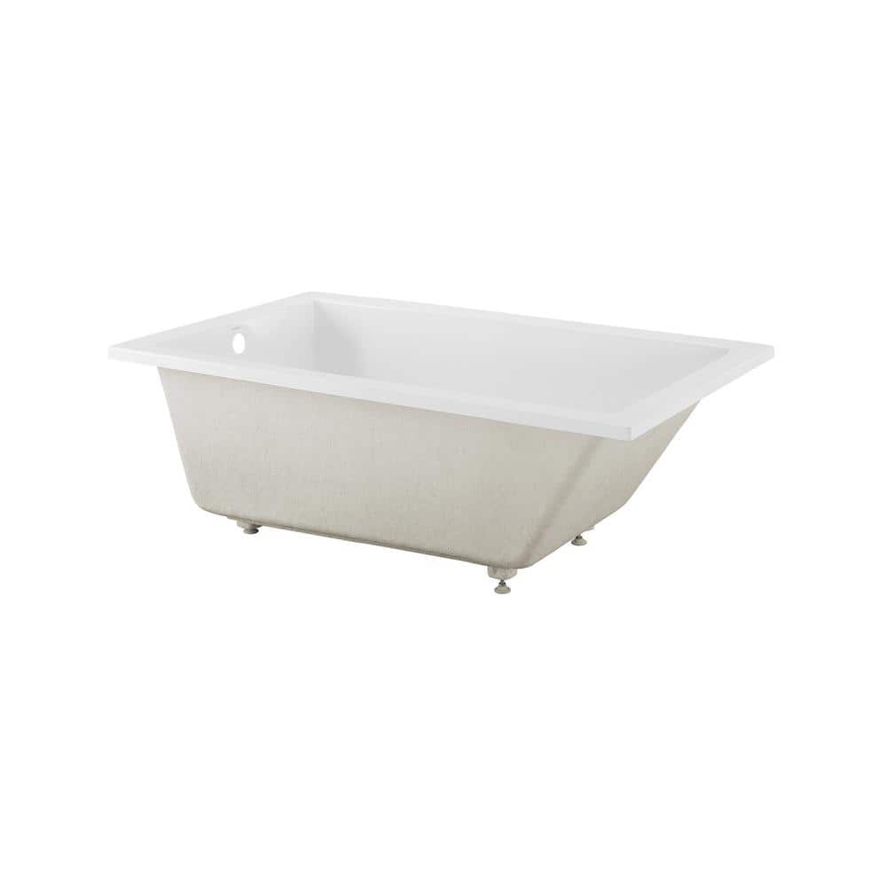 Voltaire 30" White Acrylic Drop-In Bathtub