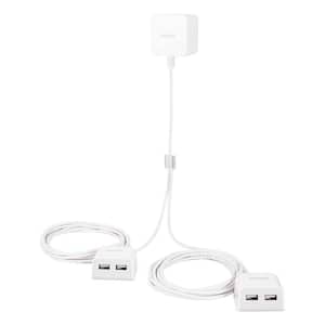 4-Port USB Charging Station with 16. ft. Splitter Cable