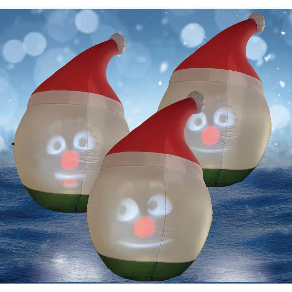 6 ft. Animated Inflatable Snowman with Color Changing LED Lights