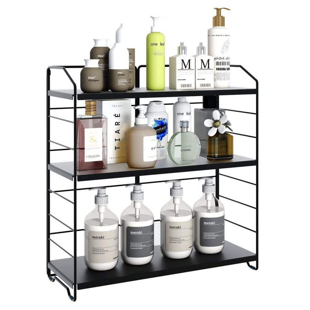 Dracelo Brown 4-Tier Adjustable Shelves Shower Caddy Corner for Bathroom, Bathtub  Storage Organizer for Shampoo Accessories B08MZY6GRG - The Home Depot