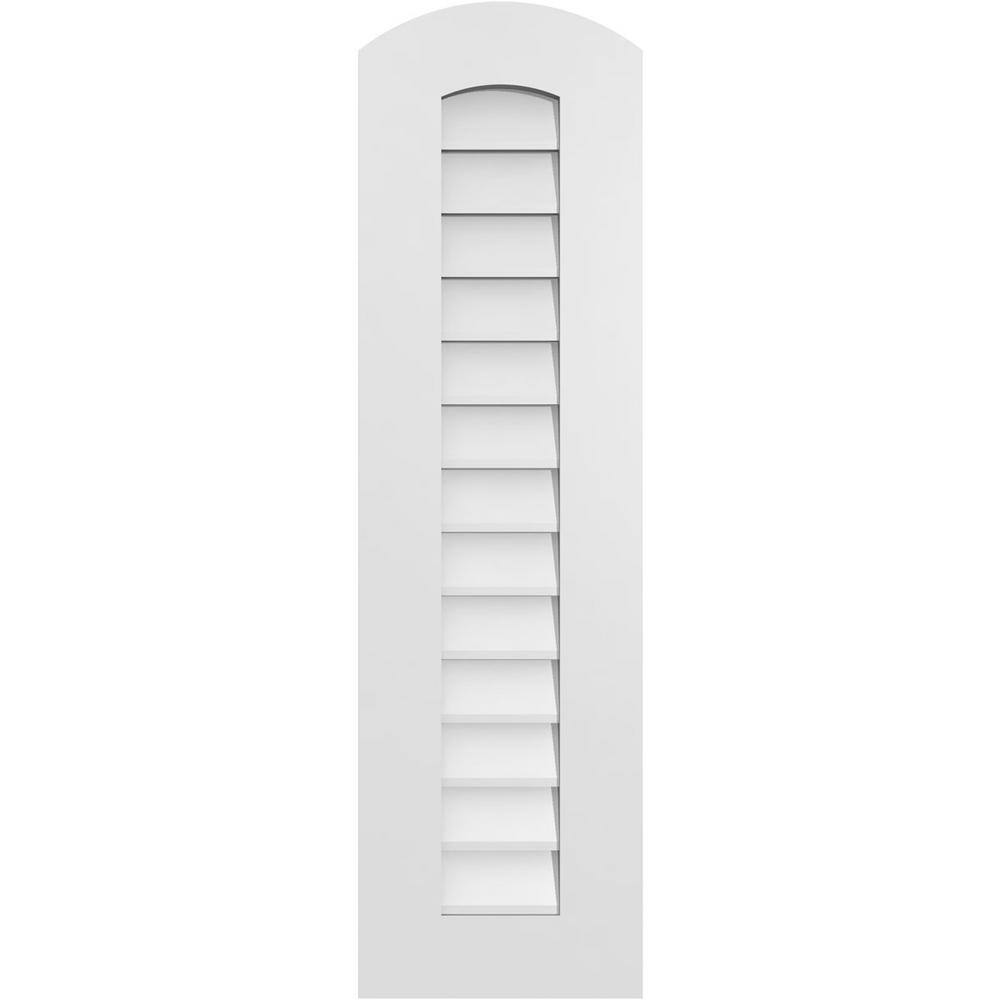 12 in. x 42 in. Arch Top Surface Mount PVC Gable Vent: Functional with Standard Frame price history on PriceWatchPro