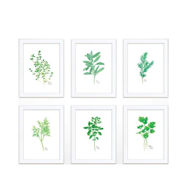 Unbranded "Nature's Lace 2" by Alyssa Lewis Set of Six White Framed Nature Art Prints 20 in. x 16 in.