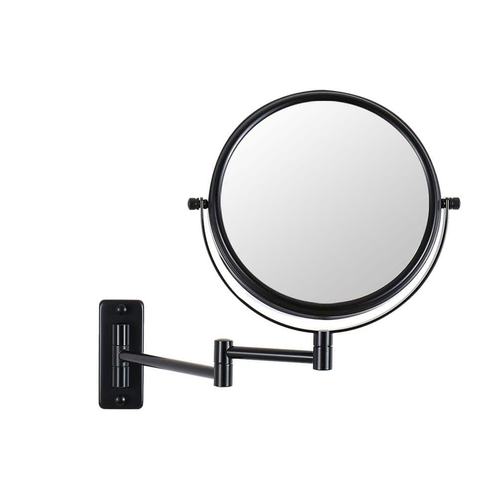 8 in. X 8 in. Small Round Magnifying Wall Mounted Bathroom Makeup Mirror in