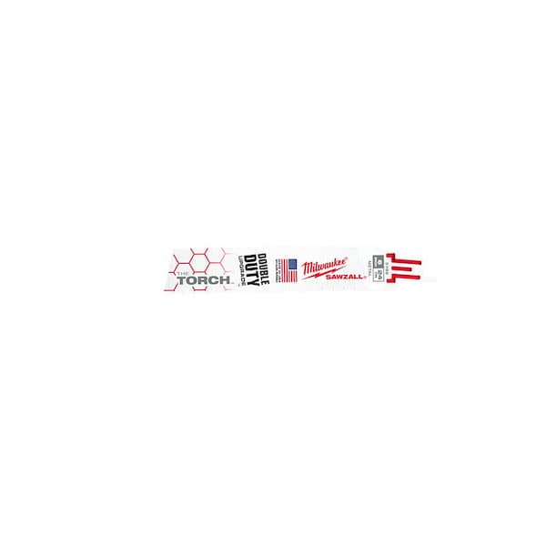 Milwaukee 9 in. 14 TPI TORCH Thick Metal Cutting SAWZALL Reciprocating Saw Blades (25-Pack)