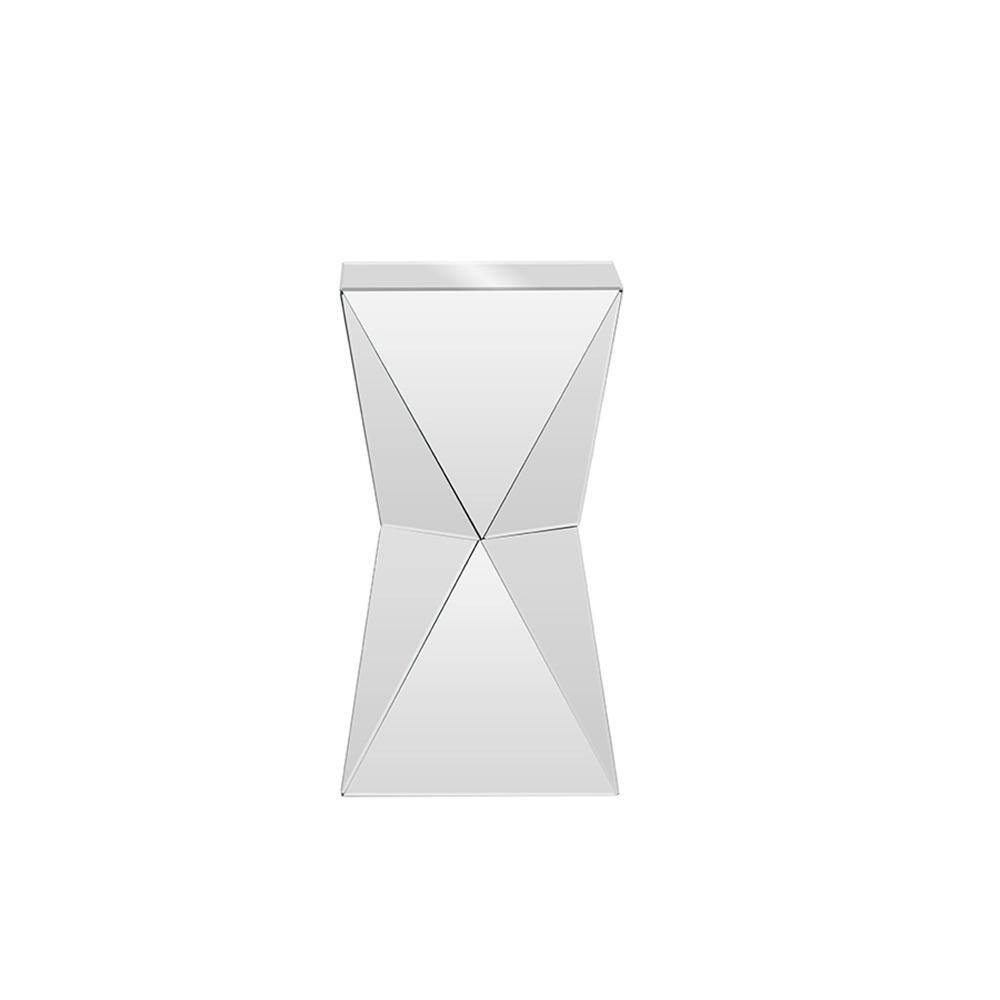 Rebecca Multi-Faceted Mirrored Glass Side Table