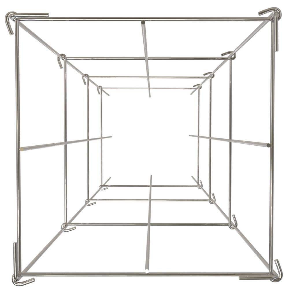 Tomato Cages-11.8 x 11.8 x 46.1 in., 10 packs square plant support, Silver PVC-coated steel for vegetables, plants price history on PriceWatchPro