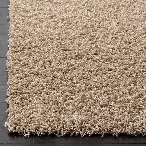 SAFAVIEH Athens Shag Beige 10 ft. x 14 ft. Solid Area Rug SGA119G