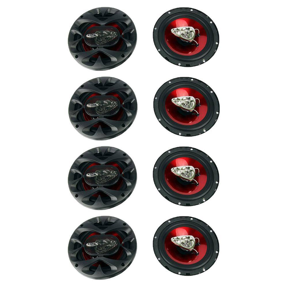 6.5 Inch 300 Watt 3-Way Car Coaxial Audio Stereo Speakers CH6530 (8-Pack)
