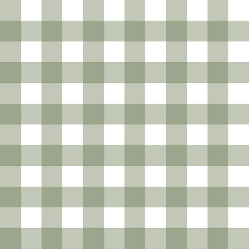 Little Explorers 2-Green Tartan Boom Plaid Matte Finish Non-Pasted Non-Wove