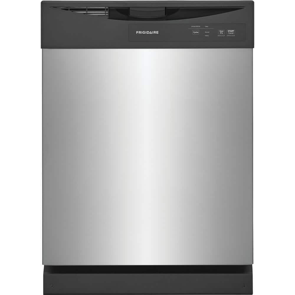 Frigidaire 24 in. Stainless Steel Front Control Smart Built-In Tall Tub Dishwasher, Silver