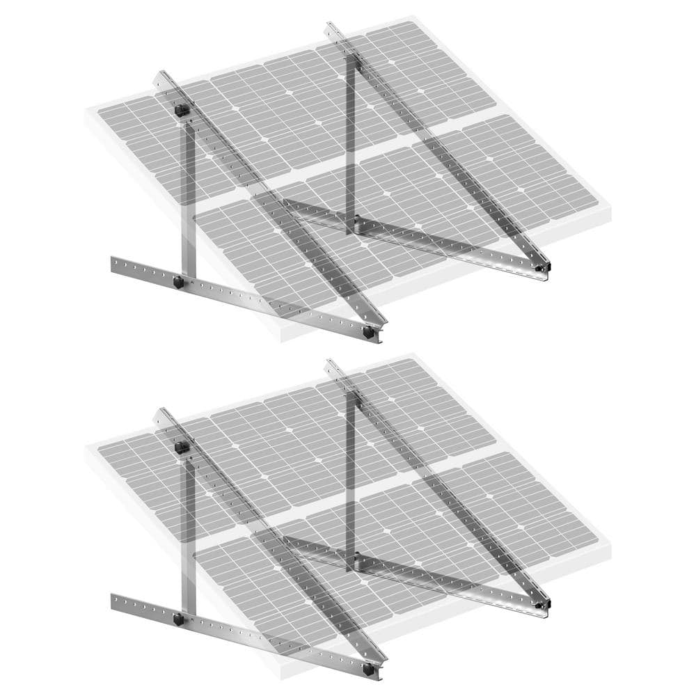 45-Inch Adjustable Aluminum Solar Panel Mount Brackets