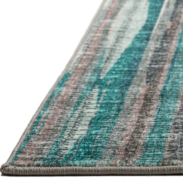10' Round Blue Ombre Runner Rug
