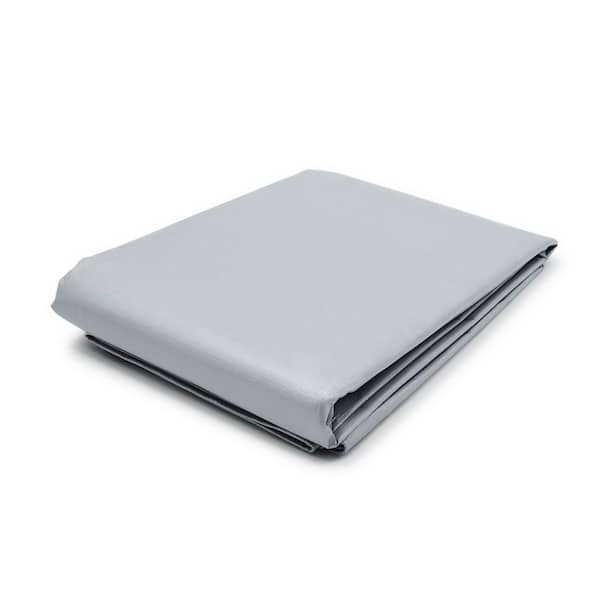 30 ft. x 60 ft. Silver 12 Mil. Heavy Duty Poly Tarp with Reinforced Edges and Rustproof Aluminum Grommets - Landscaping