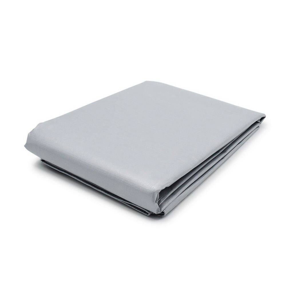 6 ft. x 8 ft. Silver 12 Mil. Heavy Duty Poly Tarp with Reinforced Edges and Rustproof Aluminum Grommets - Landscaping price history on PriceWatchPro