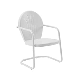 Griffith White Metal Outdoor Lounge Chair
