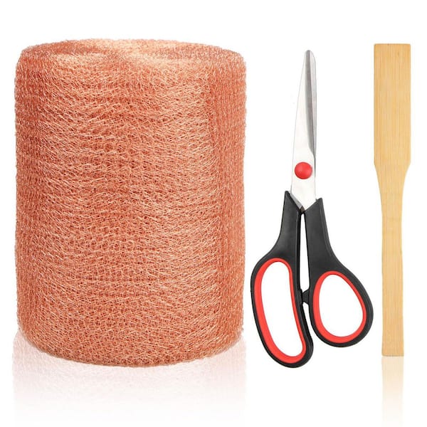 NVNOO 5 in. x 35 ft. Proof Wire Screen Roll for Mice Rat Rodent, Copper Mesh Rodent Control