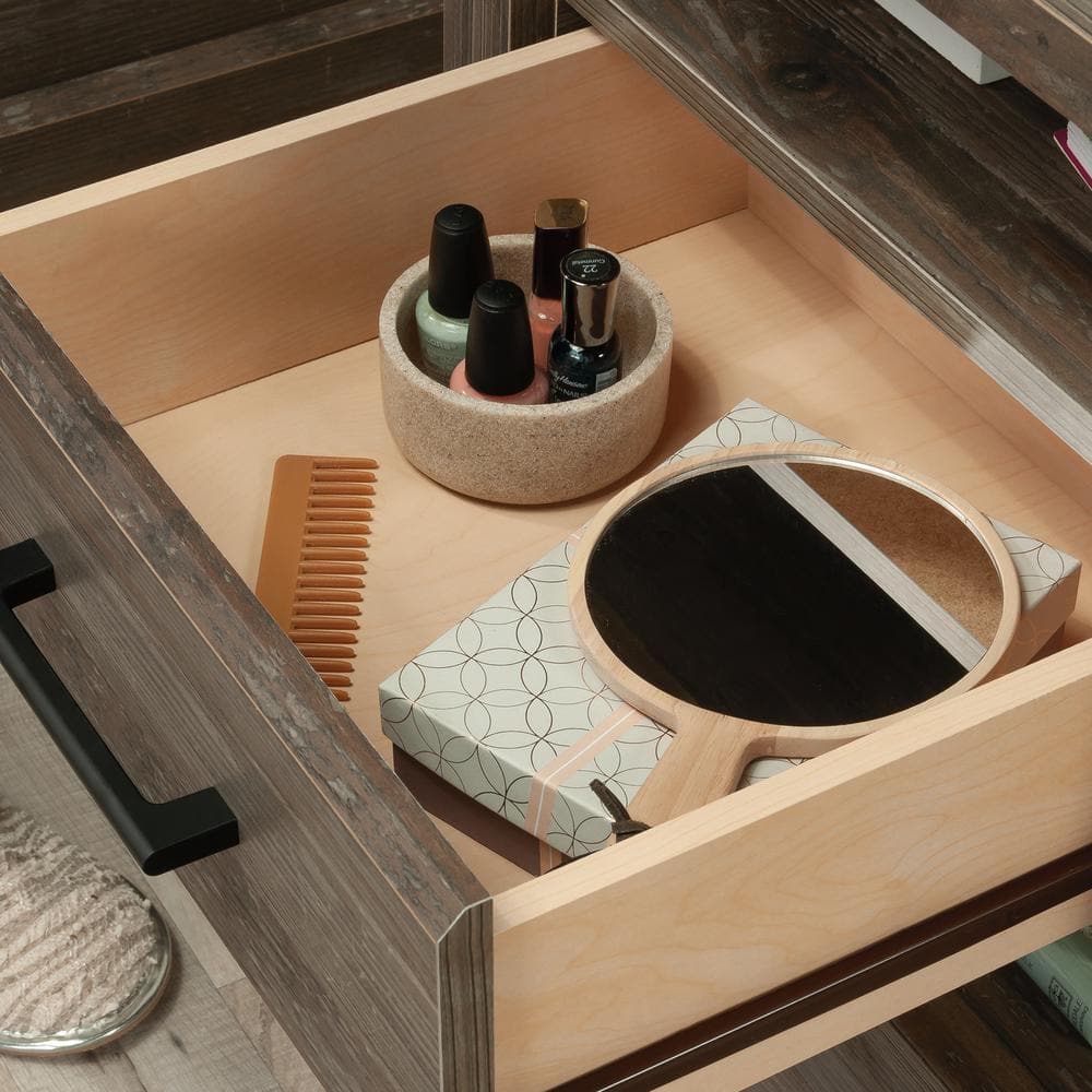 Summit Station Glacier Oak Nightstand with Open Shelves