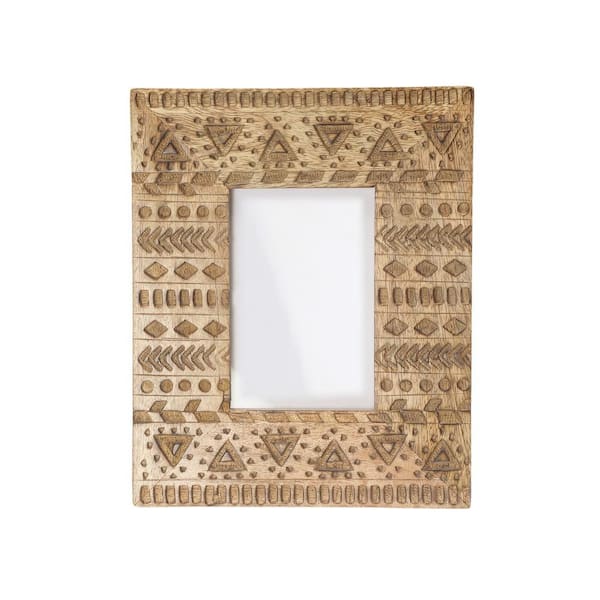 SULLIVANS Blue Aztec Pattern 4x6 Picture Frame FM247 - The Home Depot