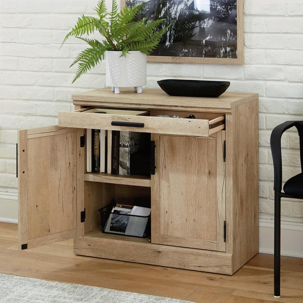 Prime Oak 2-Door Office Storage Cabinet with Adjustable Shelf