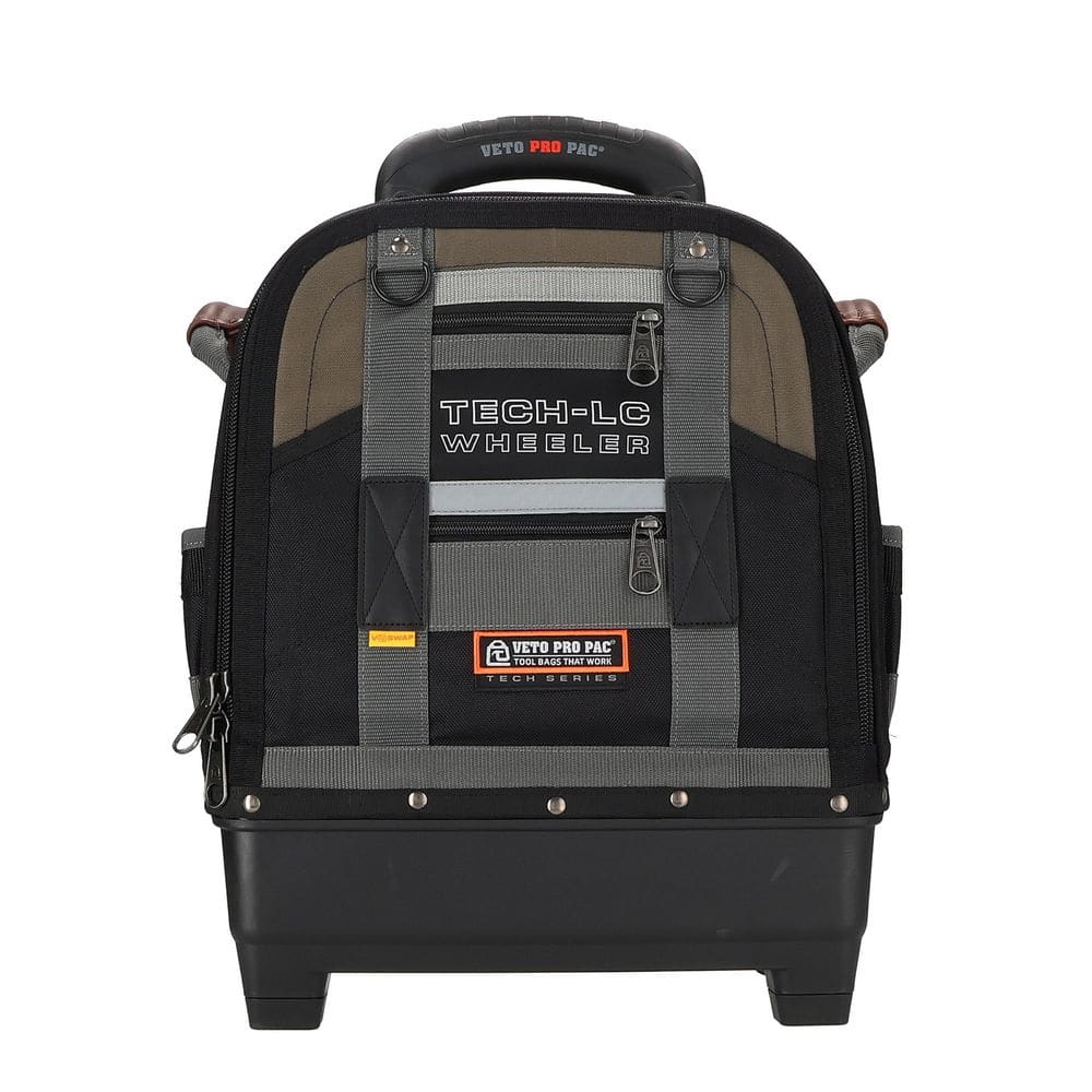Tech-LC Wheeler Black and Gray Nylon Rolling Tool Bag