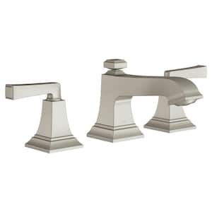 Town Square S 8 in. Widespread 2-Handle Bathroom Faucet with Drain Assembly and WaterSense 1.2 GPM in Brushed Nickel