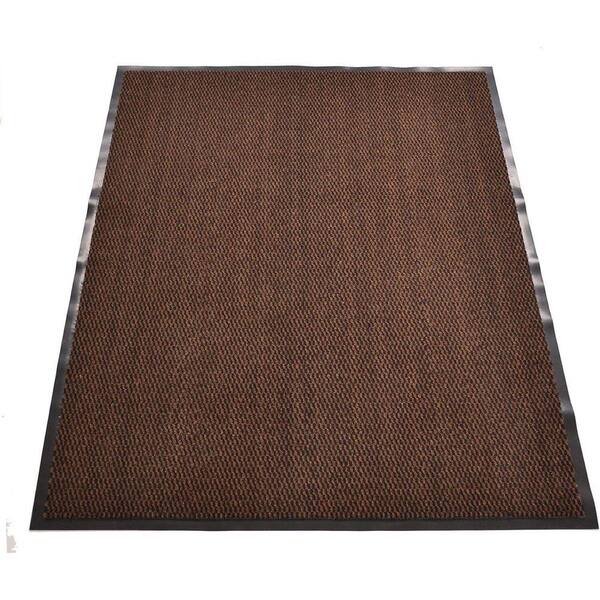PVC Backing Brown-Black 24 in. x 36 in. Door Mat