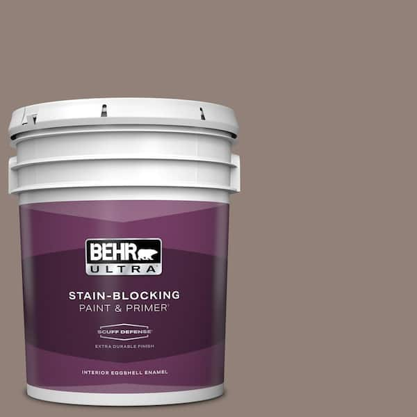 BEHR ULTRA 5 gal. #BNC-22 Chocolate Chiffon Extra Durable Eggshell Enamel Interior Paint & Primer