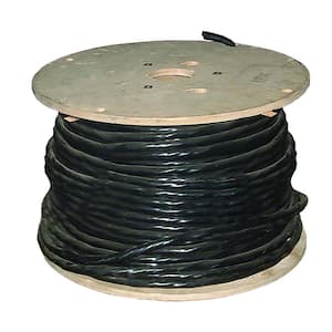 500 ft. 6/3 Black Stranded CU W/G Tray Cable