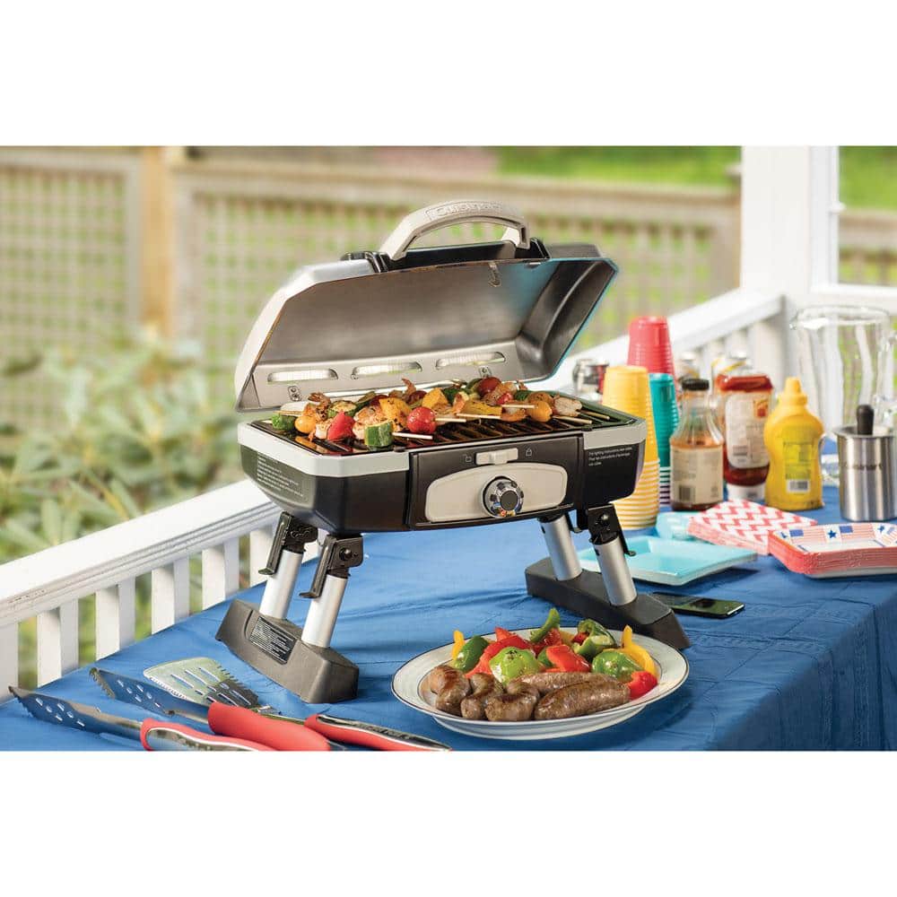 Compact Stainless Steel Portable Propane Gas Grill