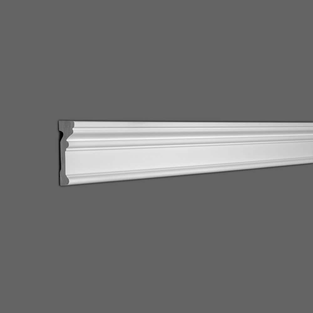 6-Inch White Polyurethane Panel Moulding Sample