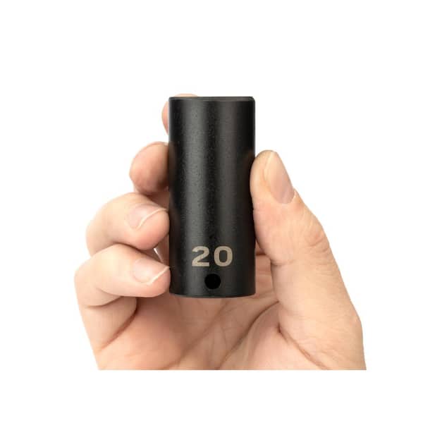 TEKTON 3/8 in. Drive x 20 mm Deep 6-Point Impact Socket SID13120