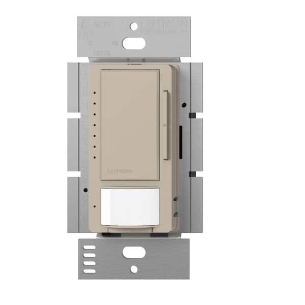 Lutron Maestro LED+ Motion Sensor/Dimmer Switch, 150W LED, Single Pole/Multi-Location, Taupe (MSCL-OP153M-TP)