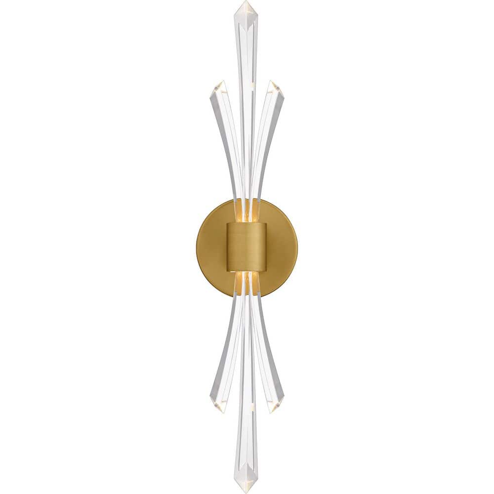 Cecily 1-Light Integrated LED Brushed Gold Wall Sconce price history on PriceWatchPro