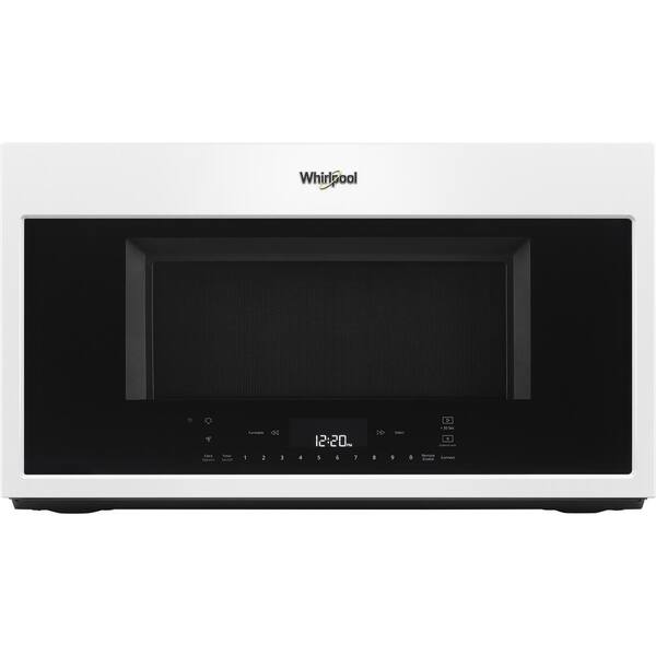 Whirlpool 1.9 cu. ft. Smart Over the Range Convection Microwave in White with Scan-to-Cook Technology