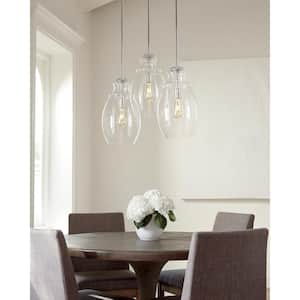 Marino 1-Light Chrome Pendant with Clear Glass Shade