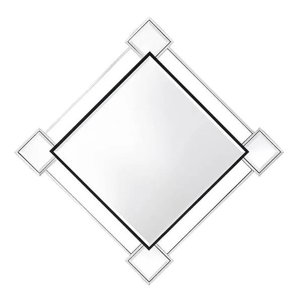 Acme Furniture 45 in. H x 45 in. W Modern Rectangle Framed Accent Mirror