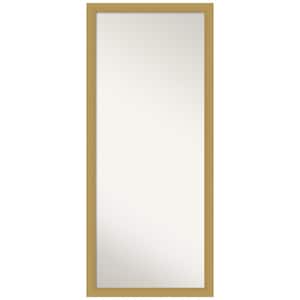 Grace 63.5 in. x 27.5 in. Modern Classic Rectangle Framed Gold Floor Leaning Mirror