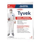 DuPont Tyvek Medium White Painters Coveralls with Hood and Boots