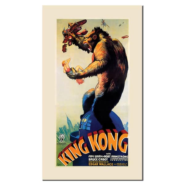 Trademark Fine Art King Kong Floater Frame Culture Wall Art 19 in. x 10 in.