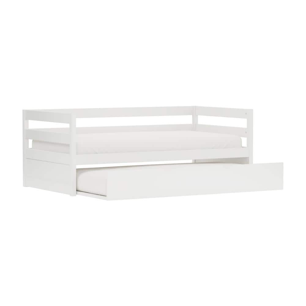 Caspian White Twin Daybed with Trundle -  Hillsdale Furniture, 2179-010MY