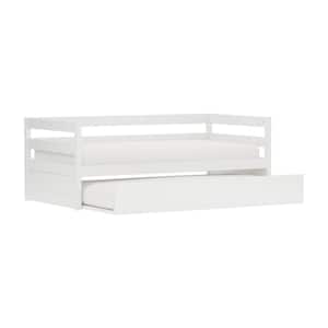 Caspian White Twin Daybed with Trundle