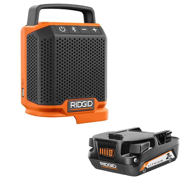 18V Cordless Speaker with Bluetooth Wireless Technology with 2.0 Ah Lithium-Ion Battery