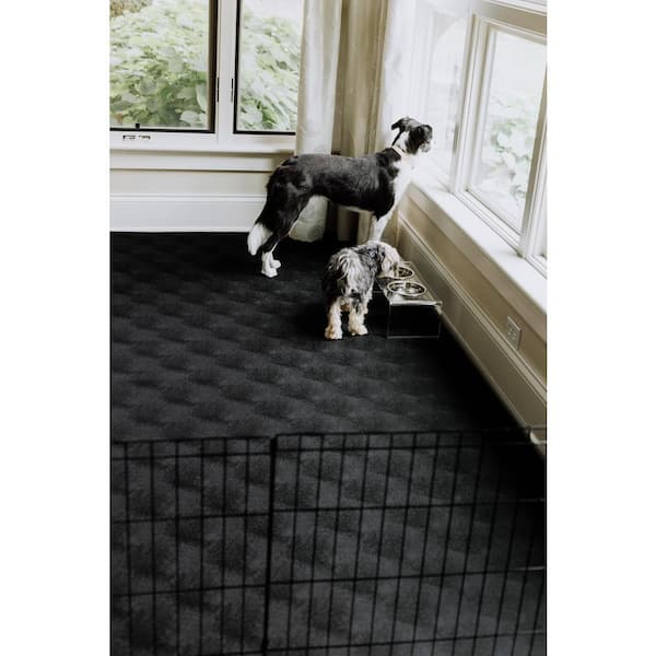 G-Floor Midnight Black 5 ft. x 10 ft. Levant Pet Floor Protector  KL55LV510MB - The Home Depot