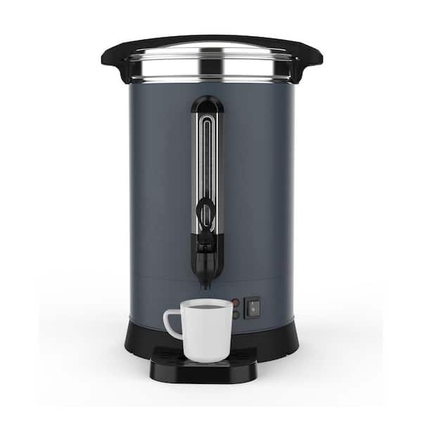 80 Cup Gary Stainless Steel Electric Coffee Urn and Hot Water Dispenser with Water Collecting Tray