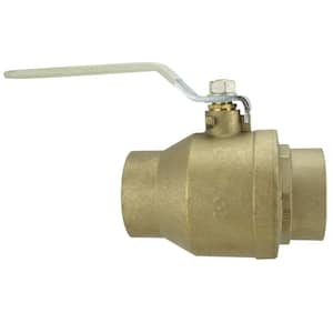 3 in. Lead Free Brass Solder Ball Valve with Stainless Steel Ball and Stem