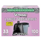 Trash Bags - 33 Gallon Trash Bags with Ties 5 Count (Case Qty: 240) – Pans  Pro